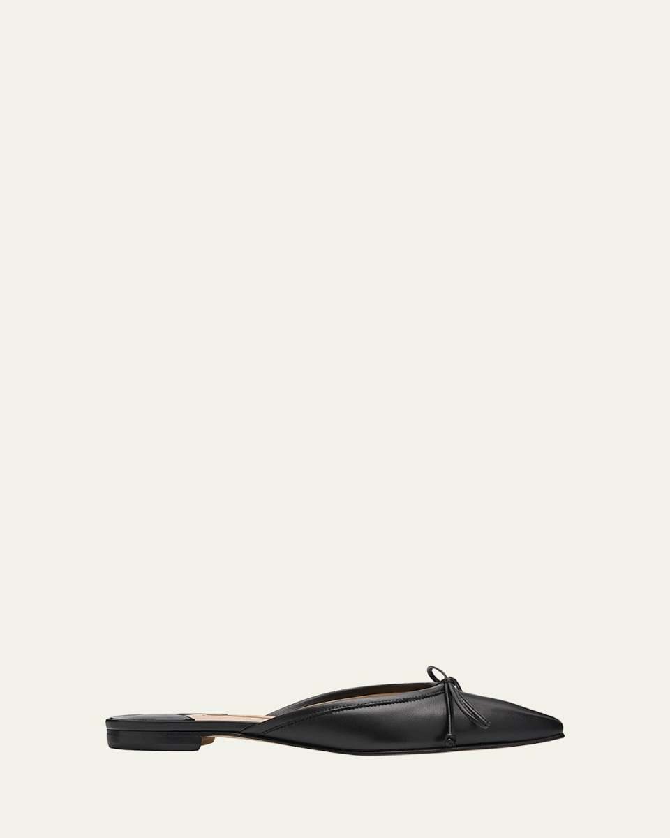 Lambskin Bow Ballerina Mules
